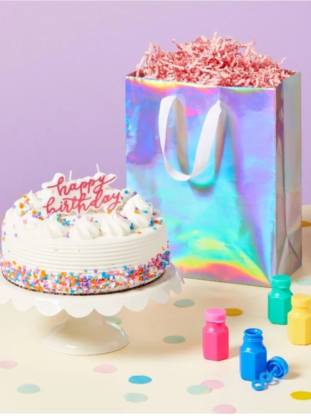 🔵 Hot Pink Happy Birthday Candle - Spritz™ NEW in box